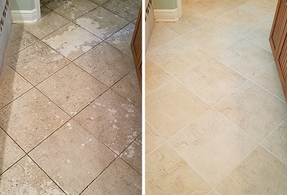 Tile Cleaning Before and After