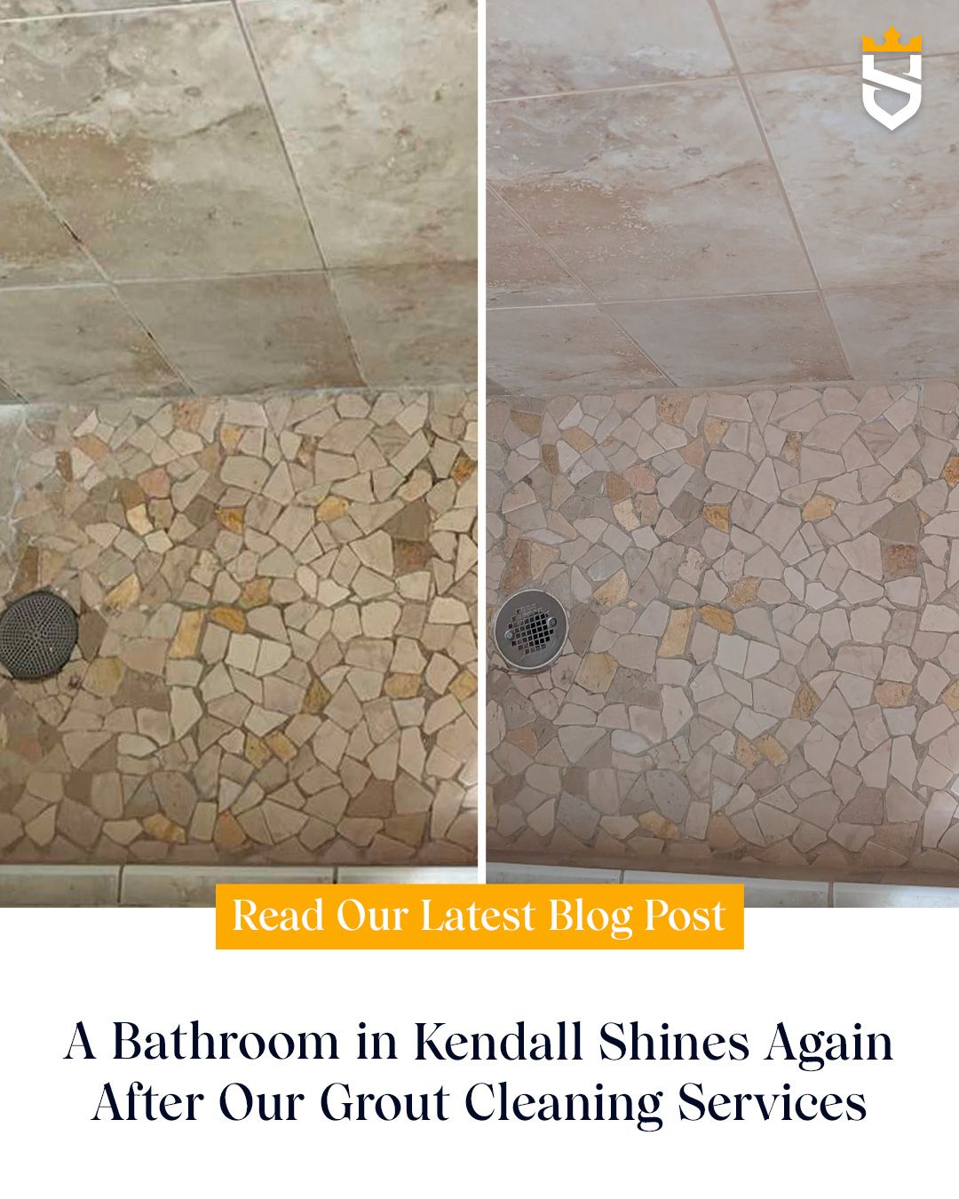 A Bathroom in Kendall Shines Again After Our Grout Cleaning Services