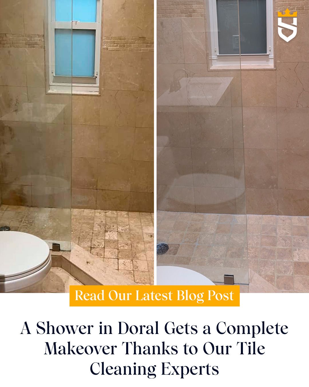 A Shower in Doral Gets a Complete Makeover Thanks to Our Tile Cleaning Experts