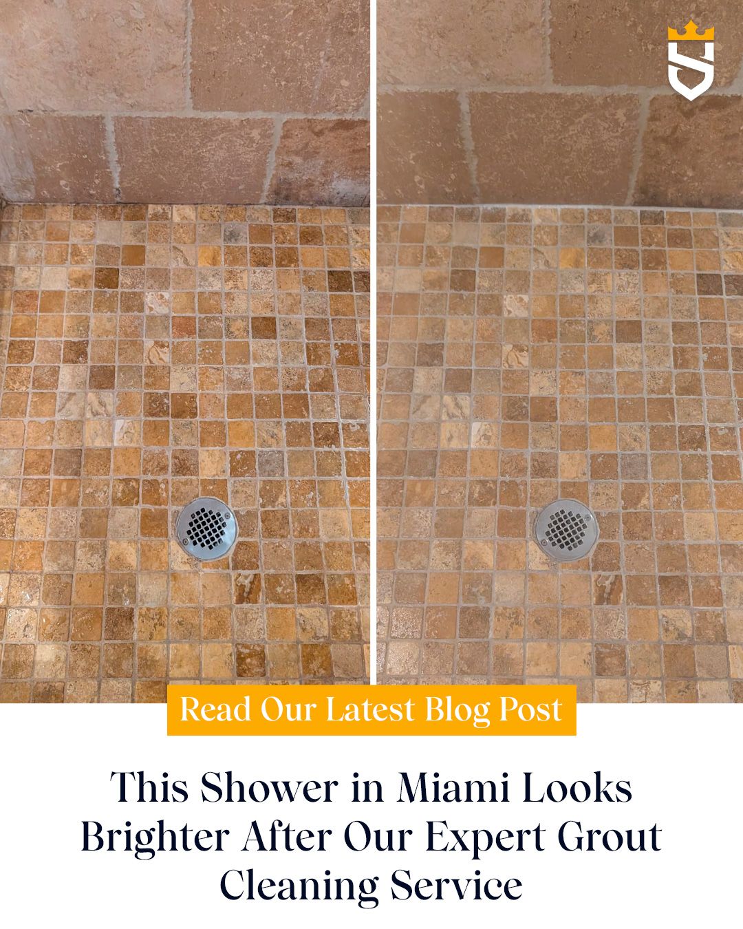 This Shower in Miami Looks Brighter After Our Expert Grout Cleaning Service