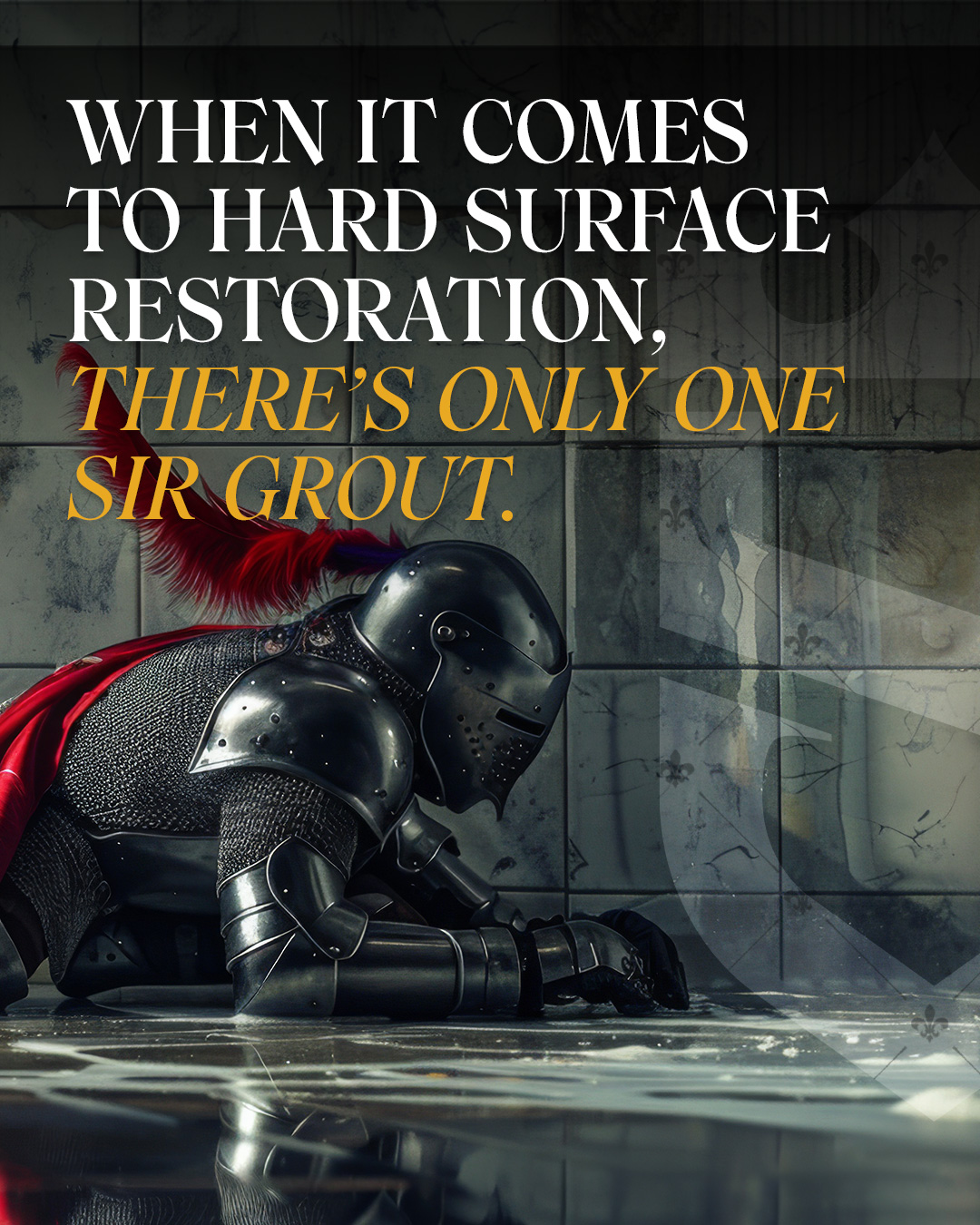 When it comes to hard surface restoration, there's only one Sir Grout
